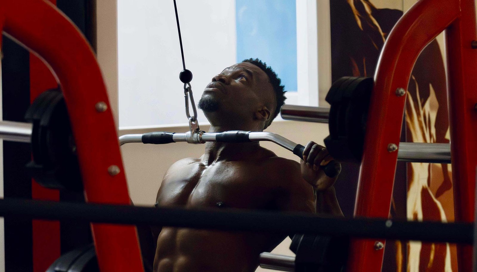 Training in the private gym in Bury
